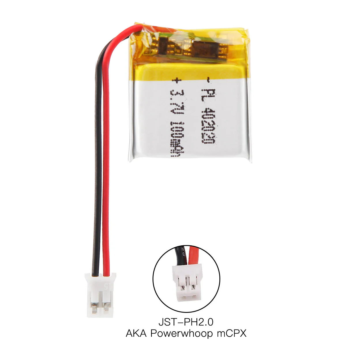 YDL 3.7V 100mAh 402020 Rechargeable Lithium  Polymer Battery - Image 6