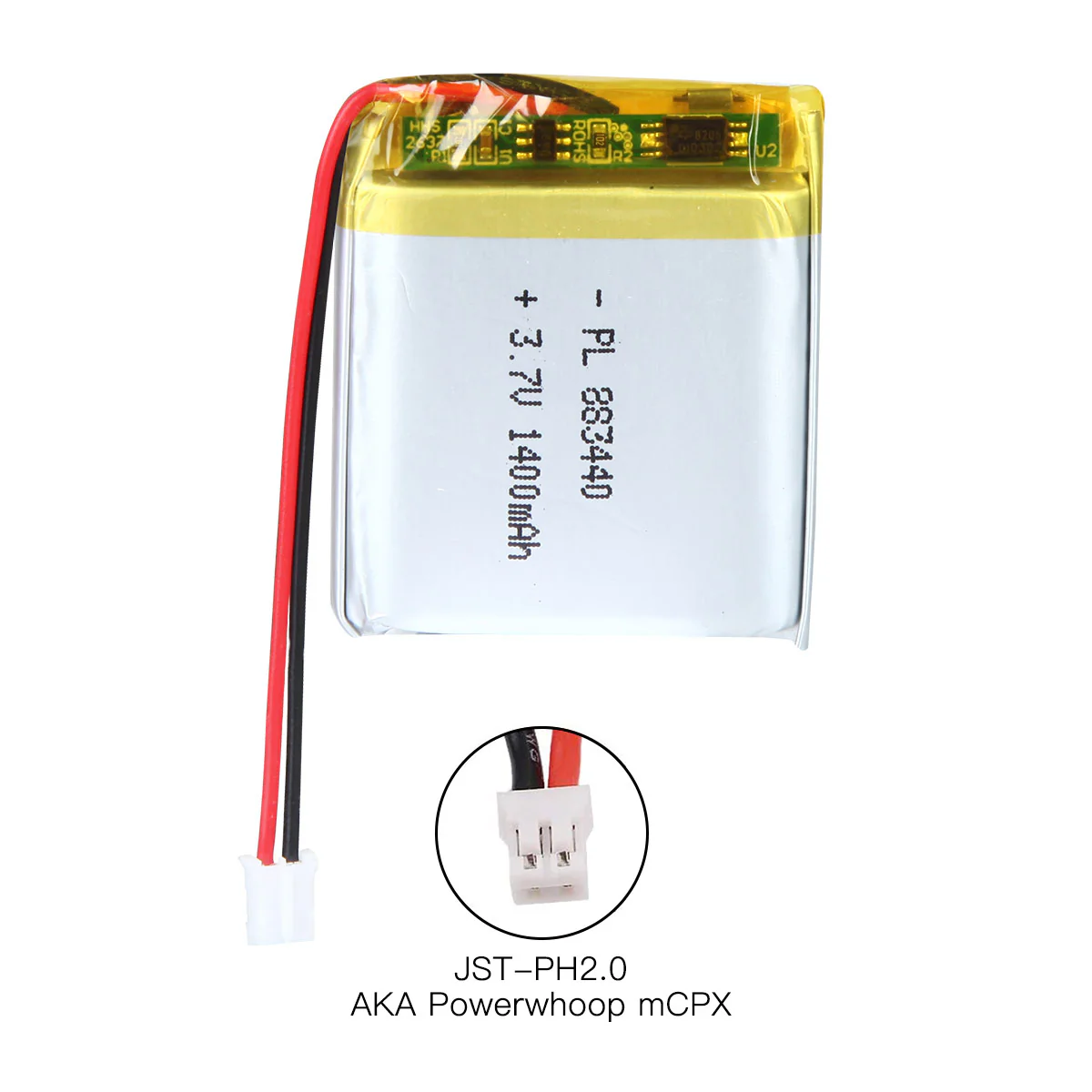 YDL 3.7V 1400mAh 883440 Rechargeable Lithium Polymer Battery - Image 7