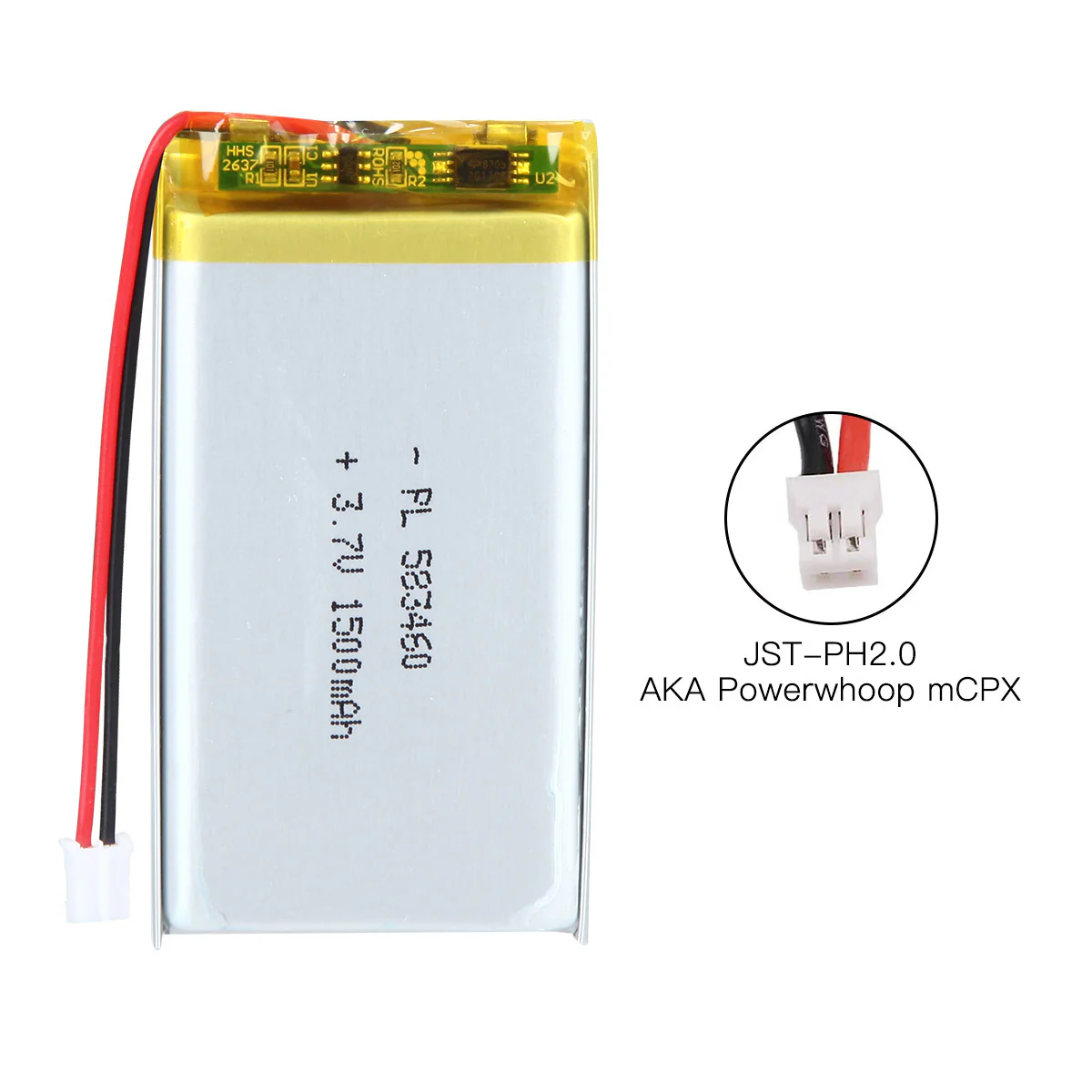 YDL 3.7V 1500mAh 583460 Rechargeable  Lithium Polymer Battery - Image 7