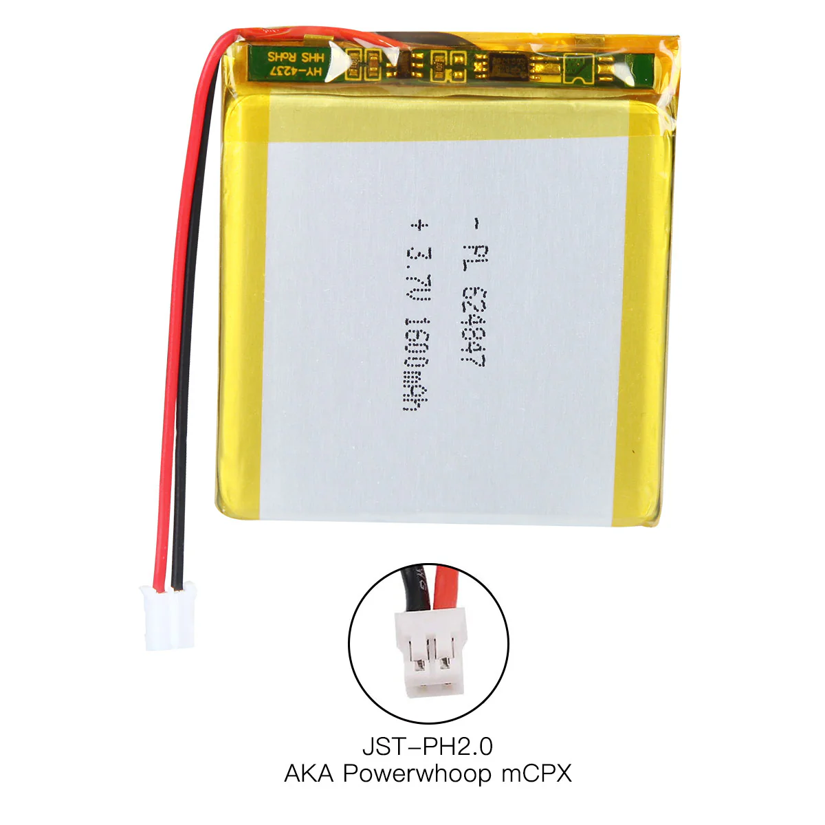 YDL 3.7V 1600mAh 624847 Rechargeable Lithium Polymer Battery - Image 7
