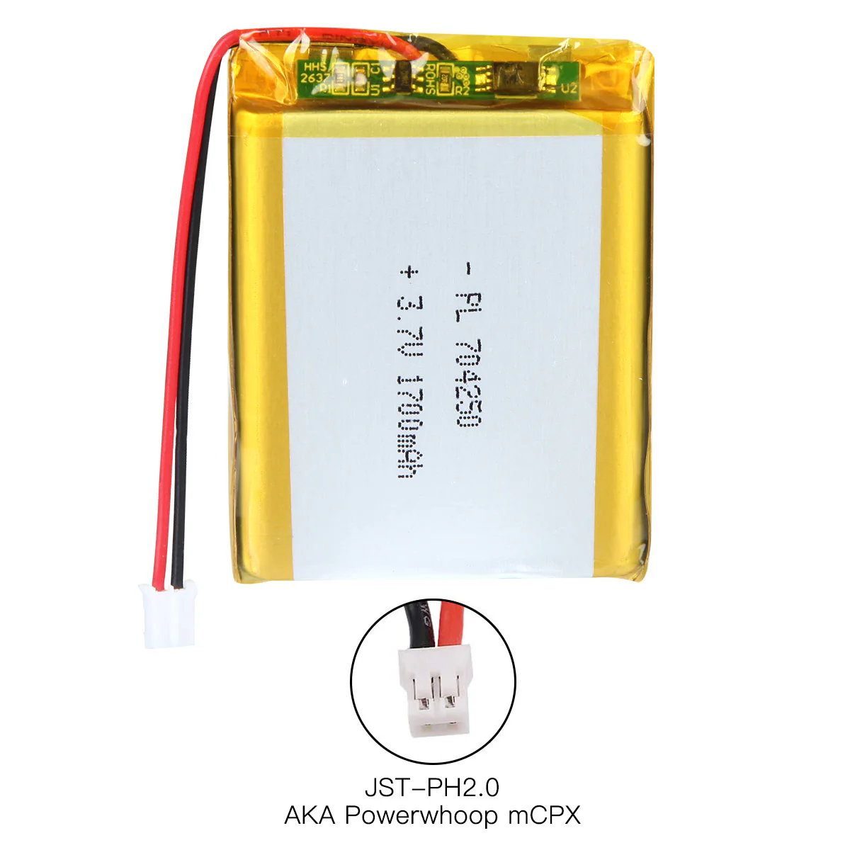 YDL 3.7V 1700mAh 704250 Lithium Polymer Battery Pack - Image 7