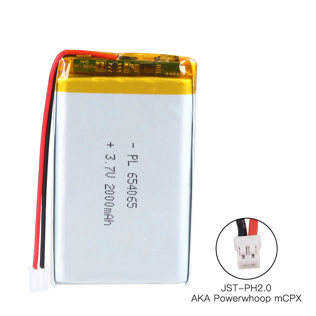 3.7V 2000mAh 654065 Rechargeable Lithium Polymer Battery - Image 5