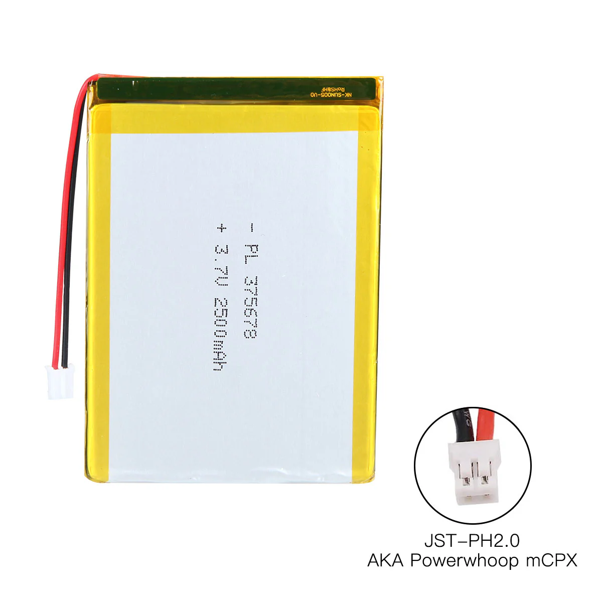 YDL 3.7V 2500mAh 375678 Rechargeable Lithium Polymer Battery Length 80mm - Image 6