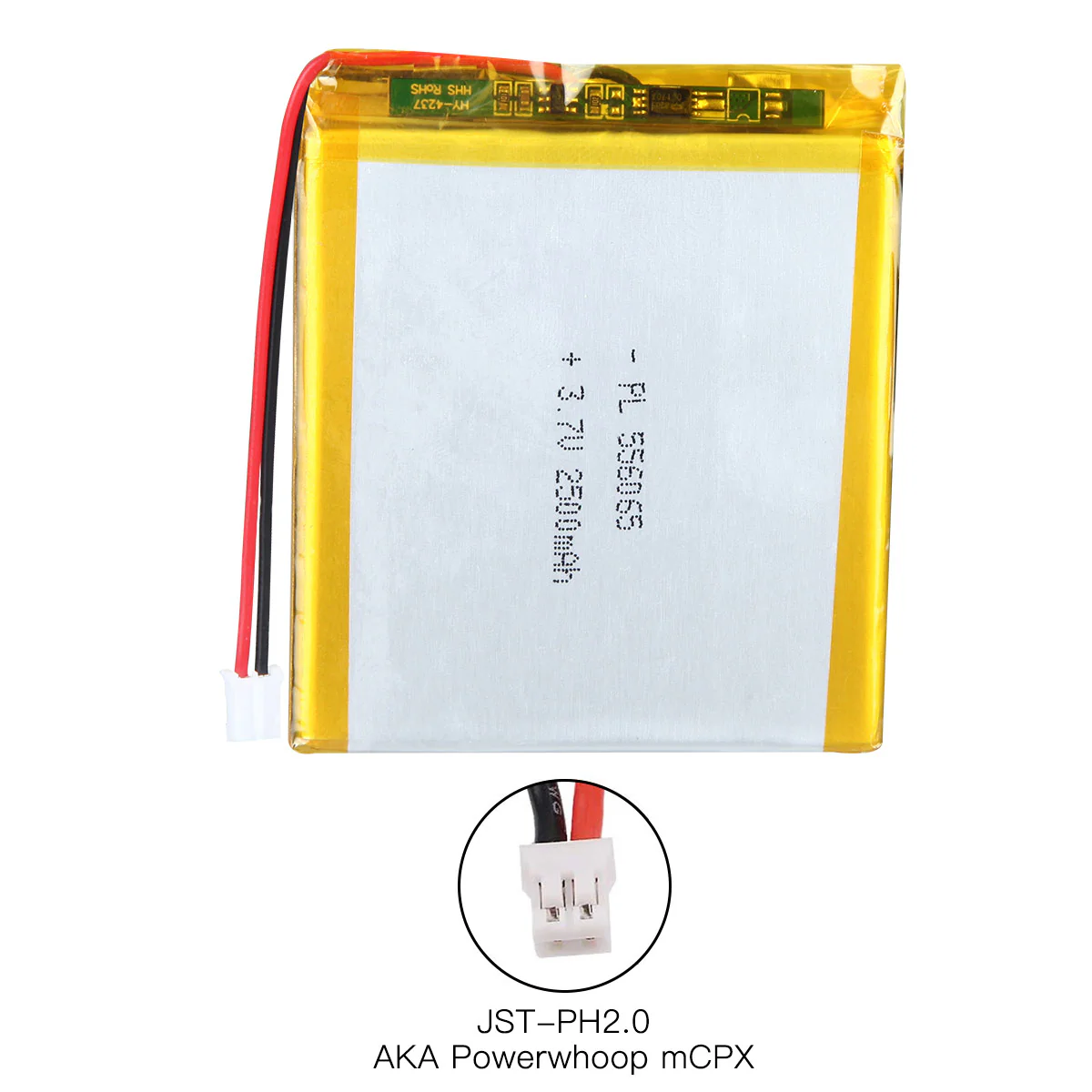 YDL 3.7V 2500mAh 556065 Rechargeable Lithium Polymer Battery Length 67mm - Image 6
