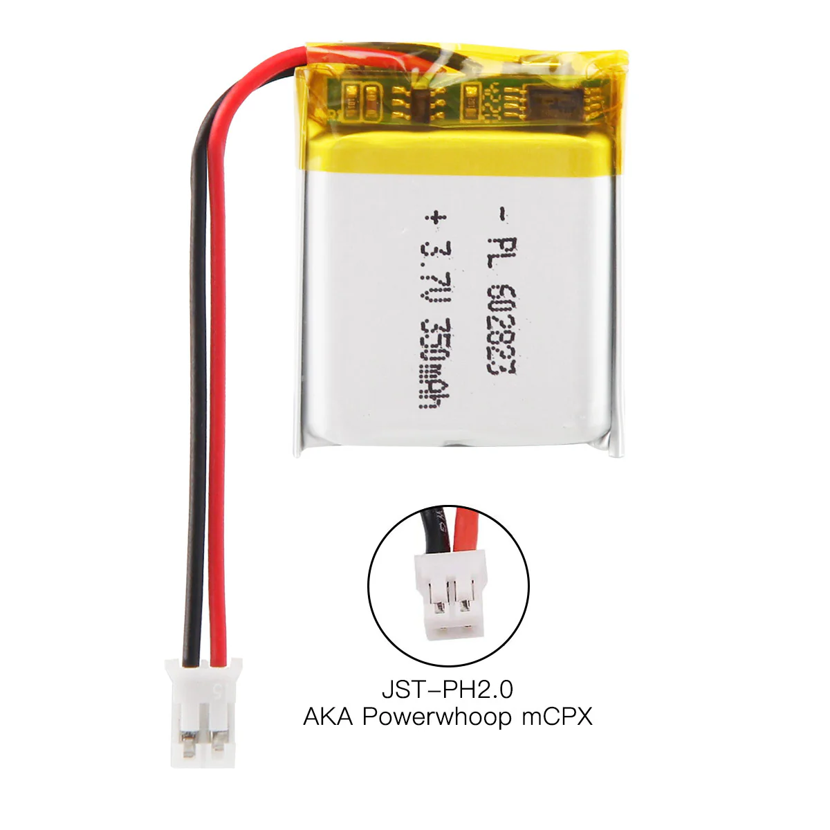 YDL 3.7V 350mAh 602823 Rechargeable Lithium Polymer Battery Length 25mm - Image 6