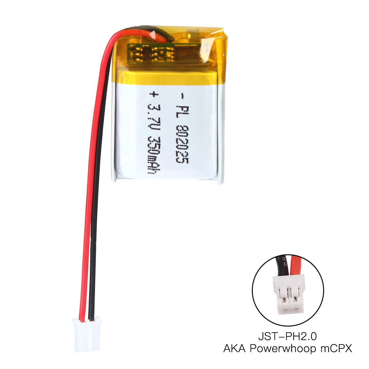 YDL 3.7V 350mAh 802025 Rechargeable Lithium  Polymer Battery - Image 4