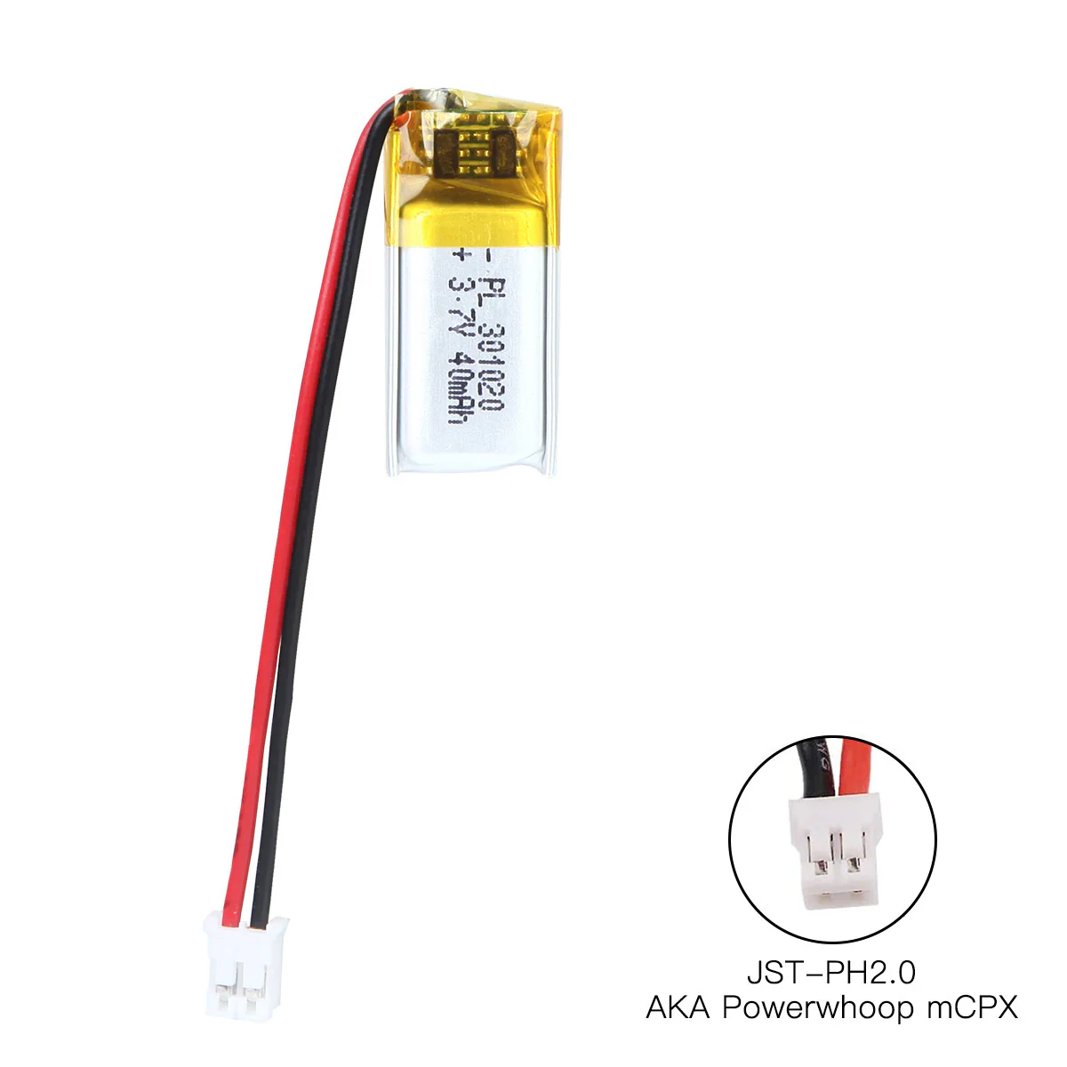 YDL 3.7V 40mAh 301020/301120 RechargeableLithium Polymer Battery Length 22mm - Image 4