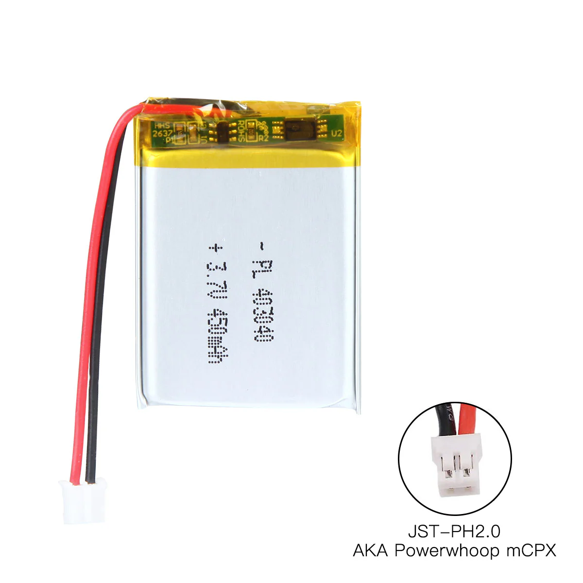 YDL 3.7V 450mAh 403040 Rechargeable Lithium Polymer Battery Length 42mm - Image 4