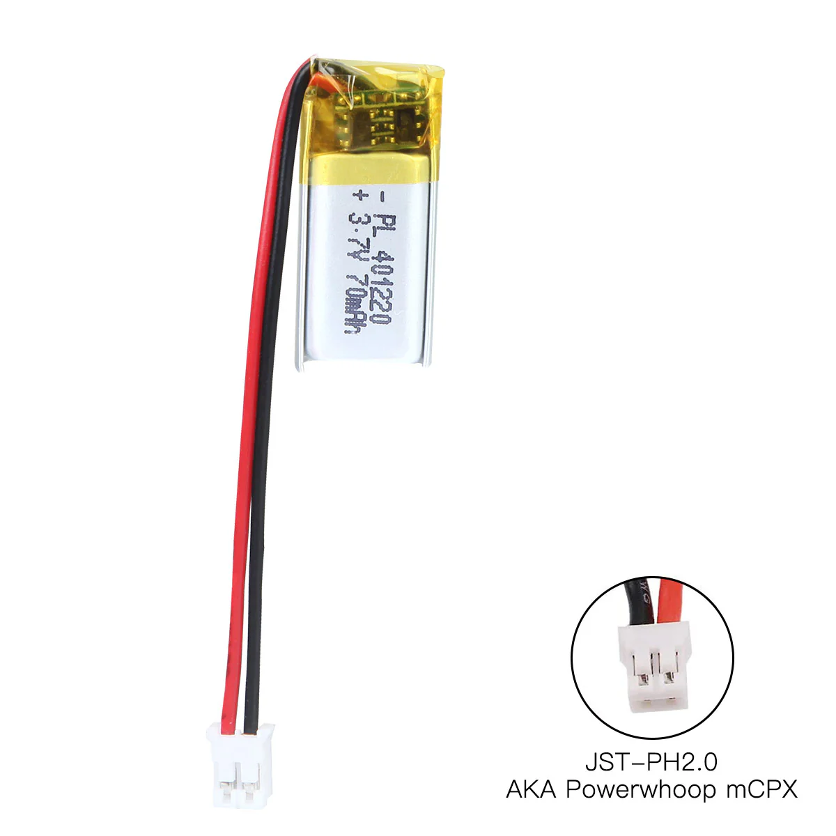YDL 3.7V 70mAh 401220 Rechargeable Lithium Polymer Battery Length 22mm - Image 4