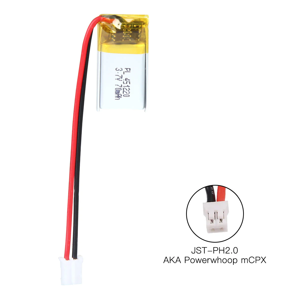 YDL 3.7V 70mAh 451220 Rechargeable Lithium Polymer Battery - Image 6